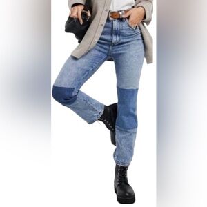 Abercrombie & Fitch‎ The Ankle Straight Ultra High Rise Jeans Size 29 Patchwork